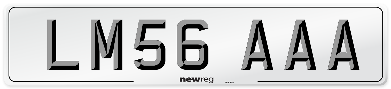 LM56 AAA Number Plate from New Reg